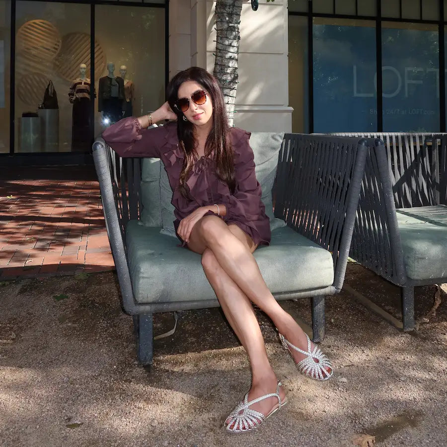 PIZZANNU Sophia Braided Strap Gold Flat Sandals, product gallery image